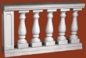 Preview: Balustradengeländer 73cm hoch -Weissbeton